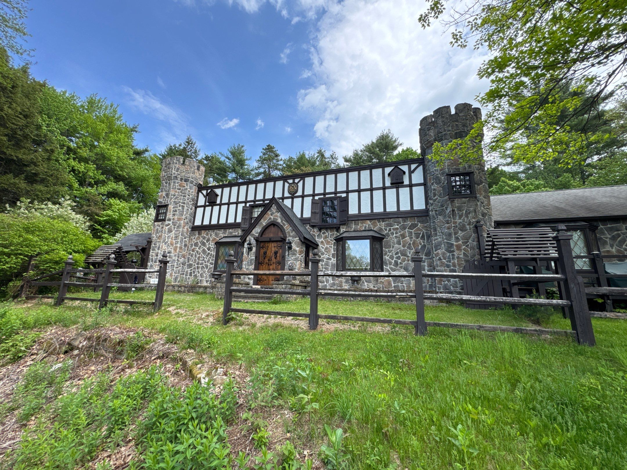 Custom EPDM Wrapped Around Two Stone Turrets — Deerfield, NH in Deerfield, NH