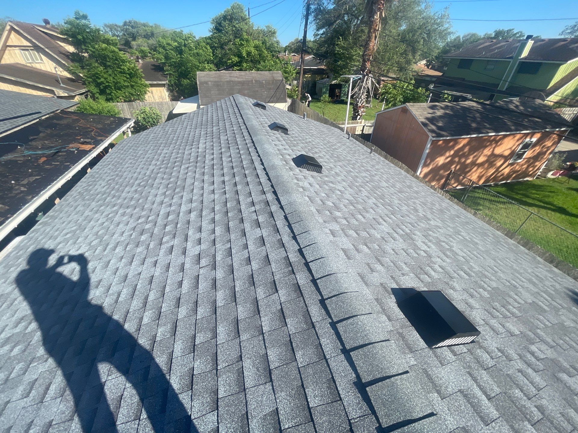 Residential Roofing Installation using GAF HDZ Pewter Grey by Lighthouse Roofing