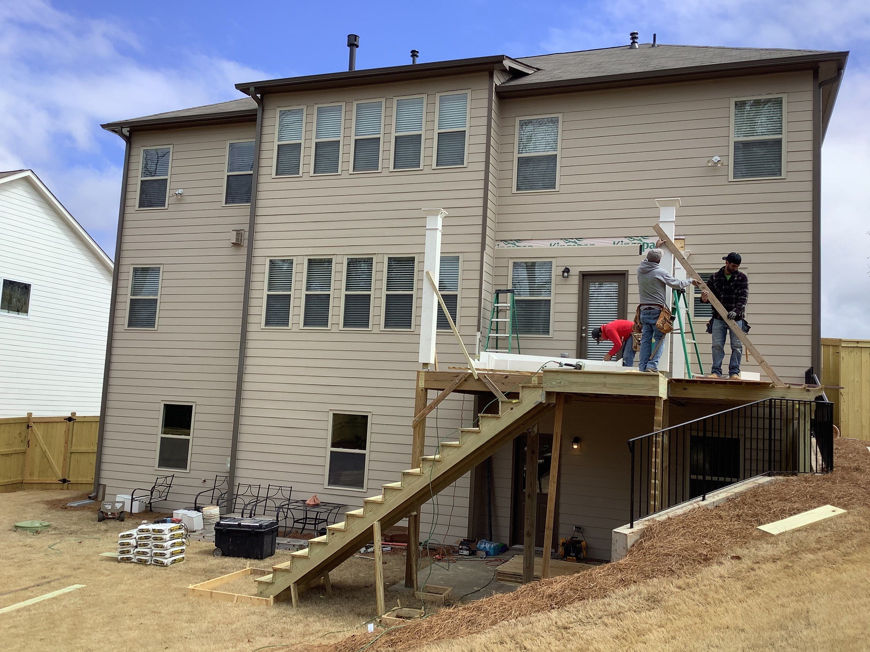 Elevated Screened-In Porch and Custom Deck Installation in Canton by Swift Home Renovations