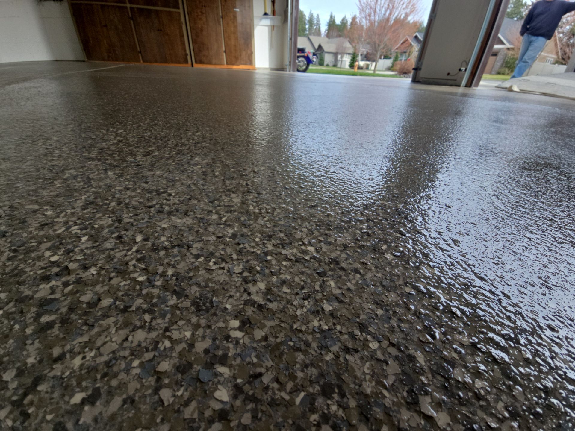 Custom Polyaspartic Garage Floor Coating Hayden ID by Croc Coatings, LLC