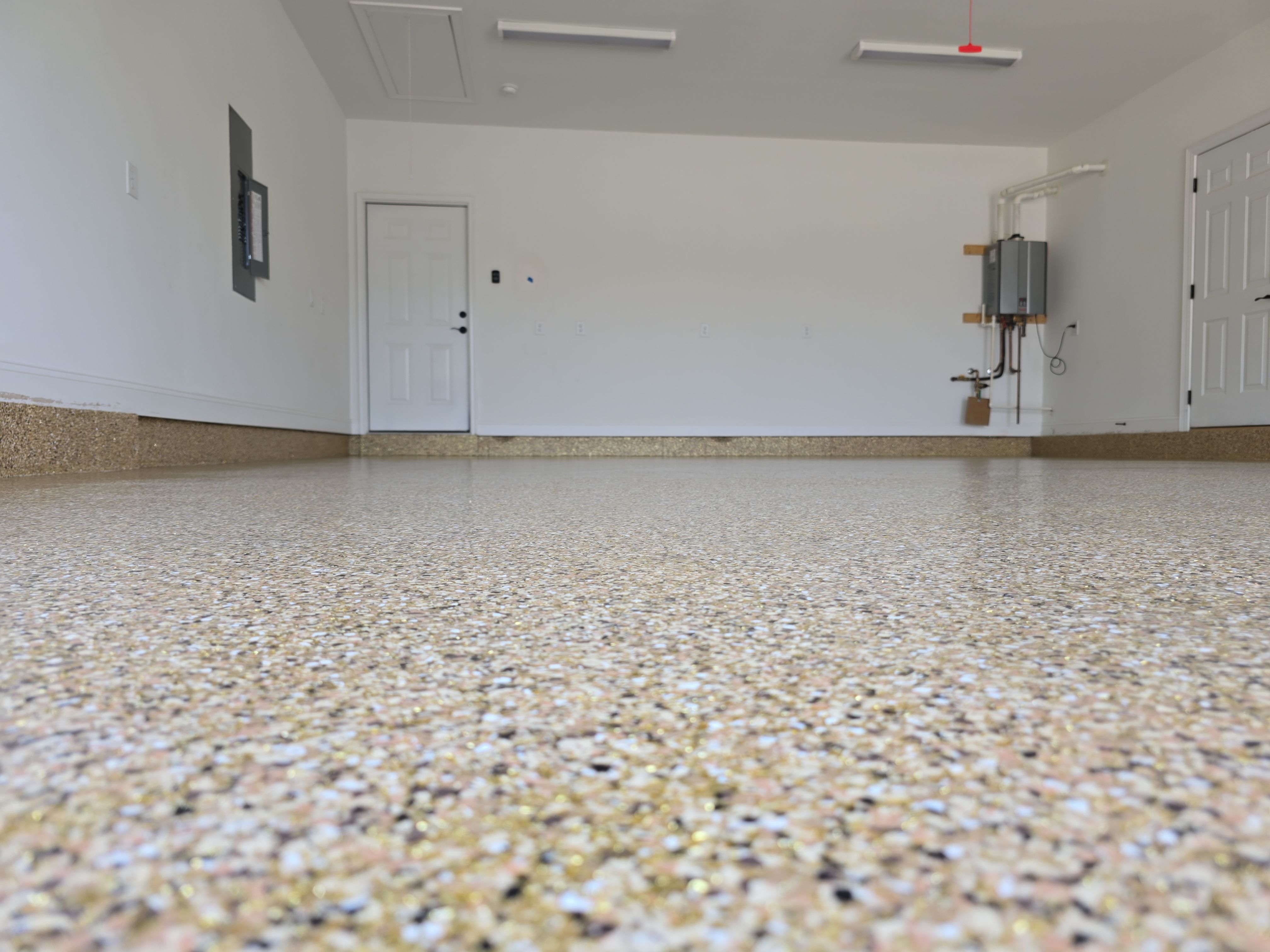 Garage upgrade using Outback w/ Mica by Elite Floor Solutions