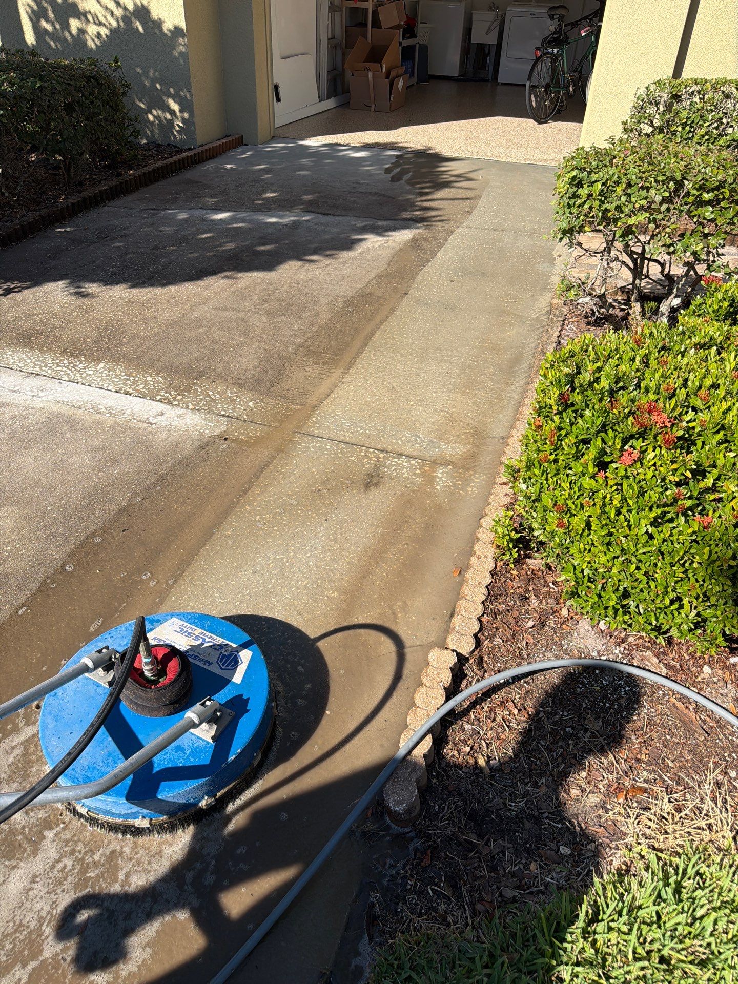 Full exterior surface restoration in Kingspoint Sun City Center by Supreme Paver Experts