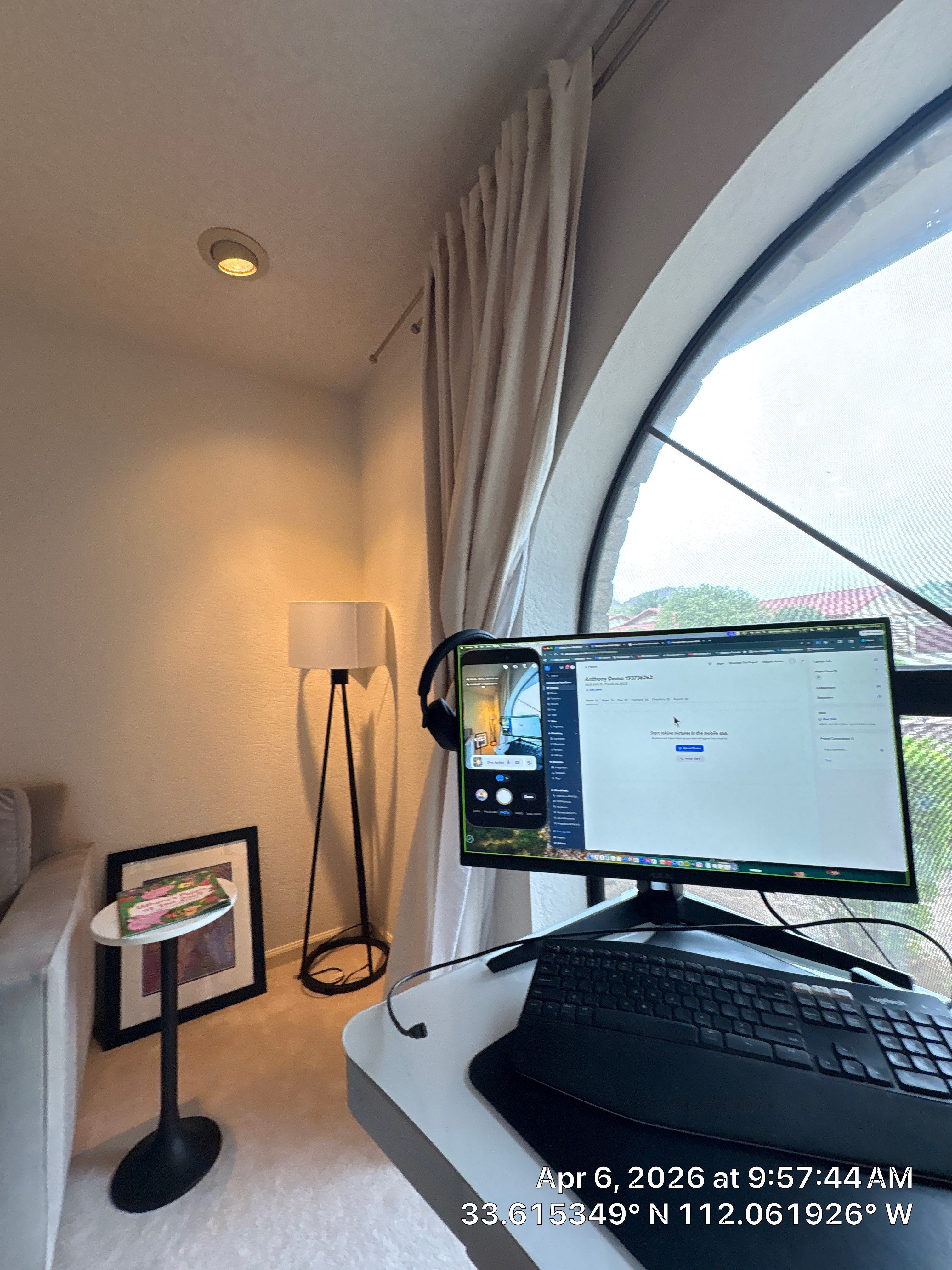 Phoenix Home Office & Living Room Renovation by CompanyCam Sales Demo