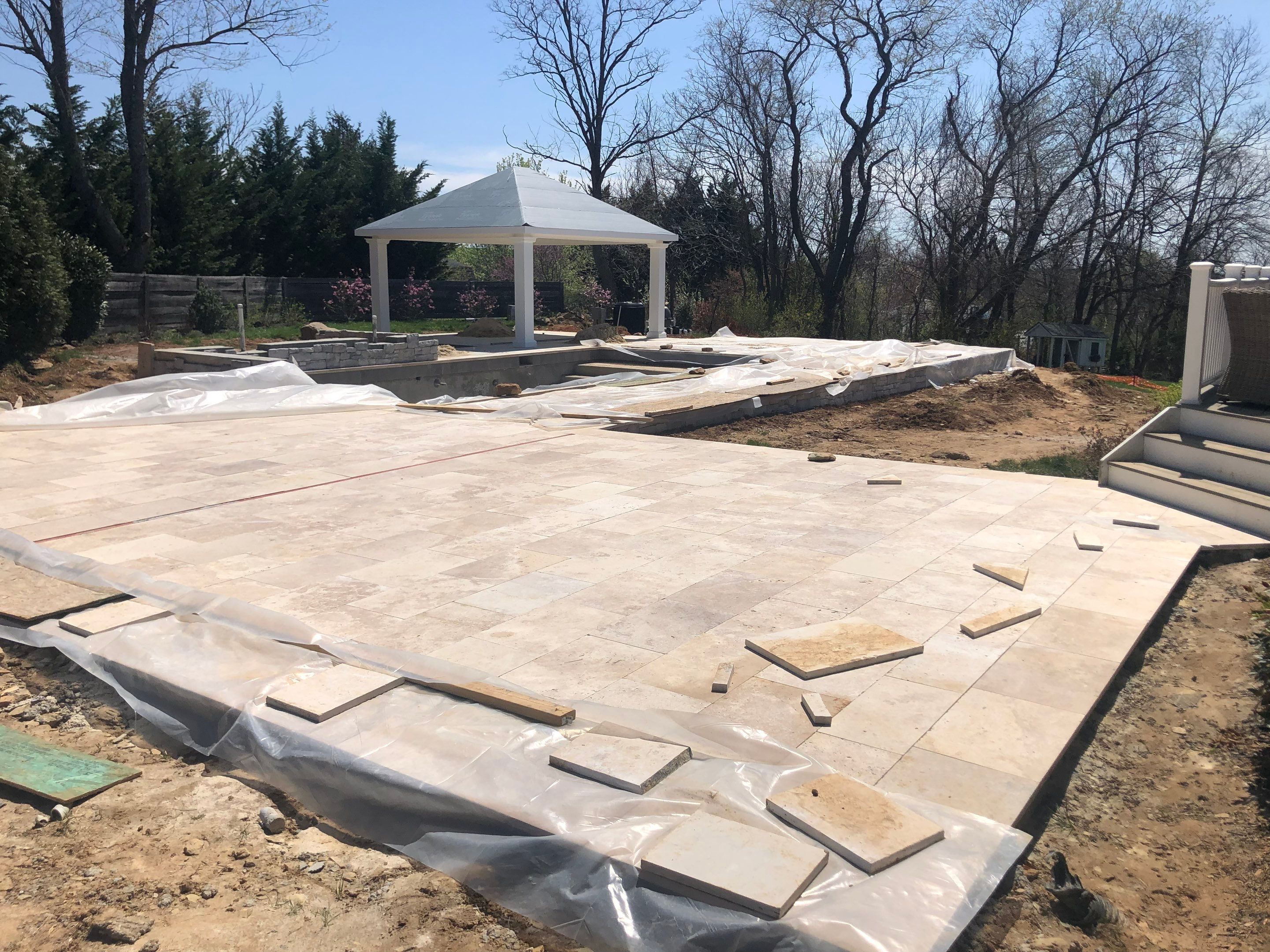 Gunite Pool w/ Raised Wall and Waterfalls by Elysium Pools
