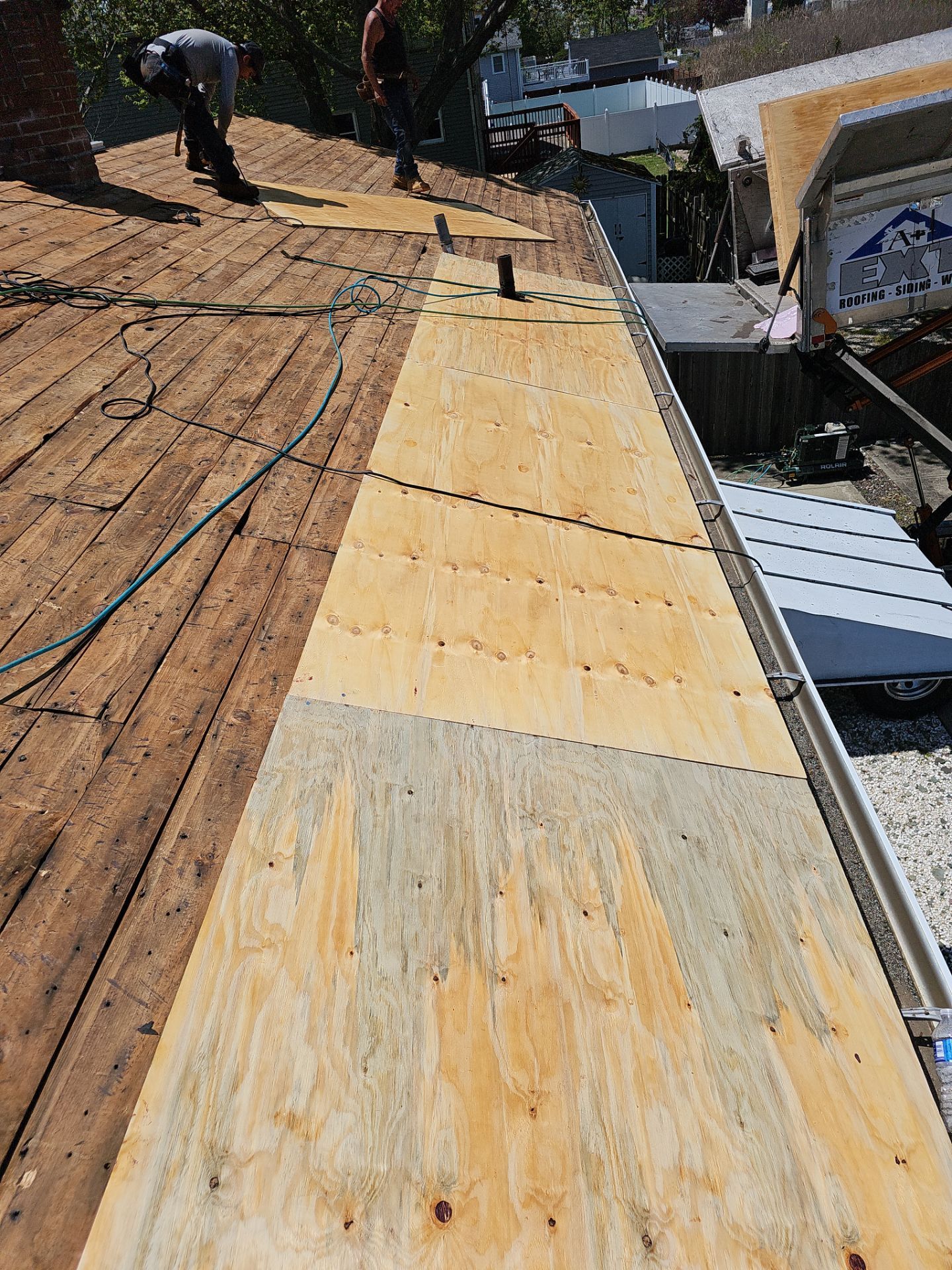 Residential Roofing Installation using Owens Corning Duration Colonial Slate by A Plus Exterior