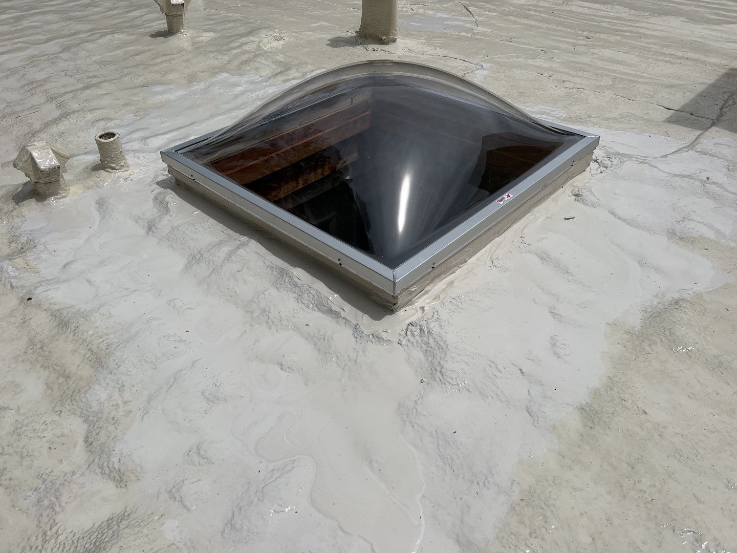 Commercial Roofing Installation using CASTAGRA ECODUR COATING by A to Z Roofing