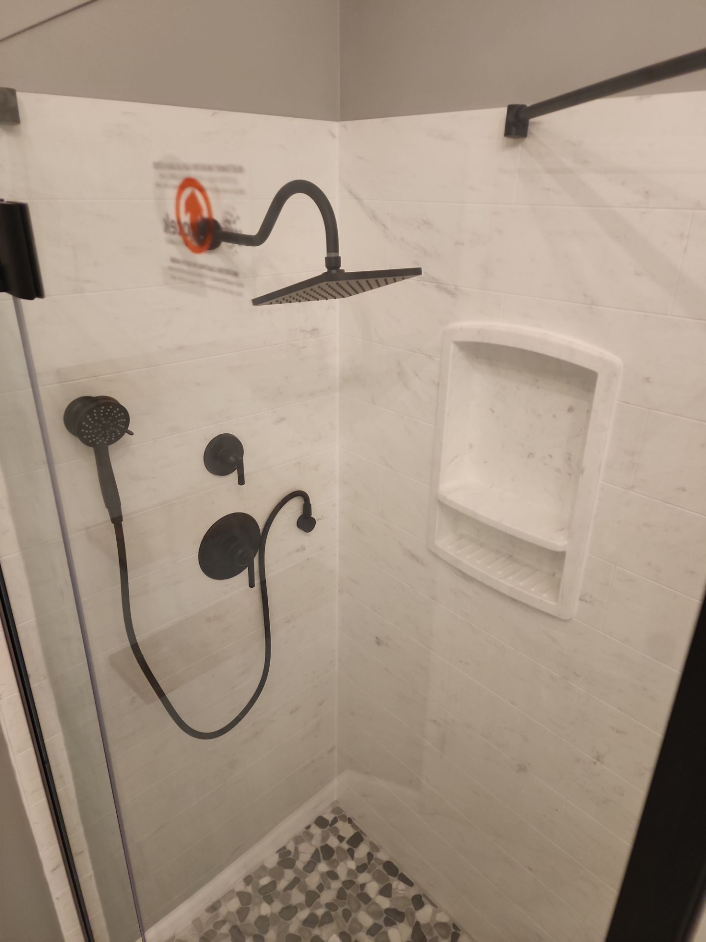 Beautiful use of many materials by The Shower Company