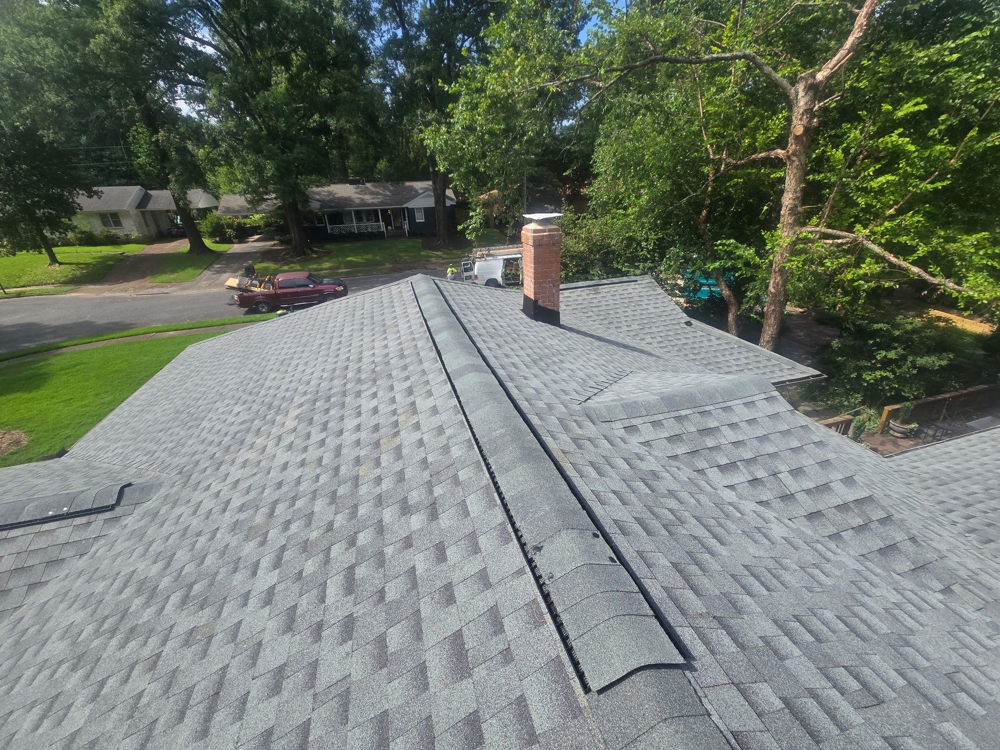 Tree Damage Restoration and Asphalt Shingle Roof Replacement in Memphis by Revival Roofing Services