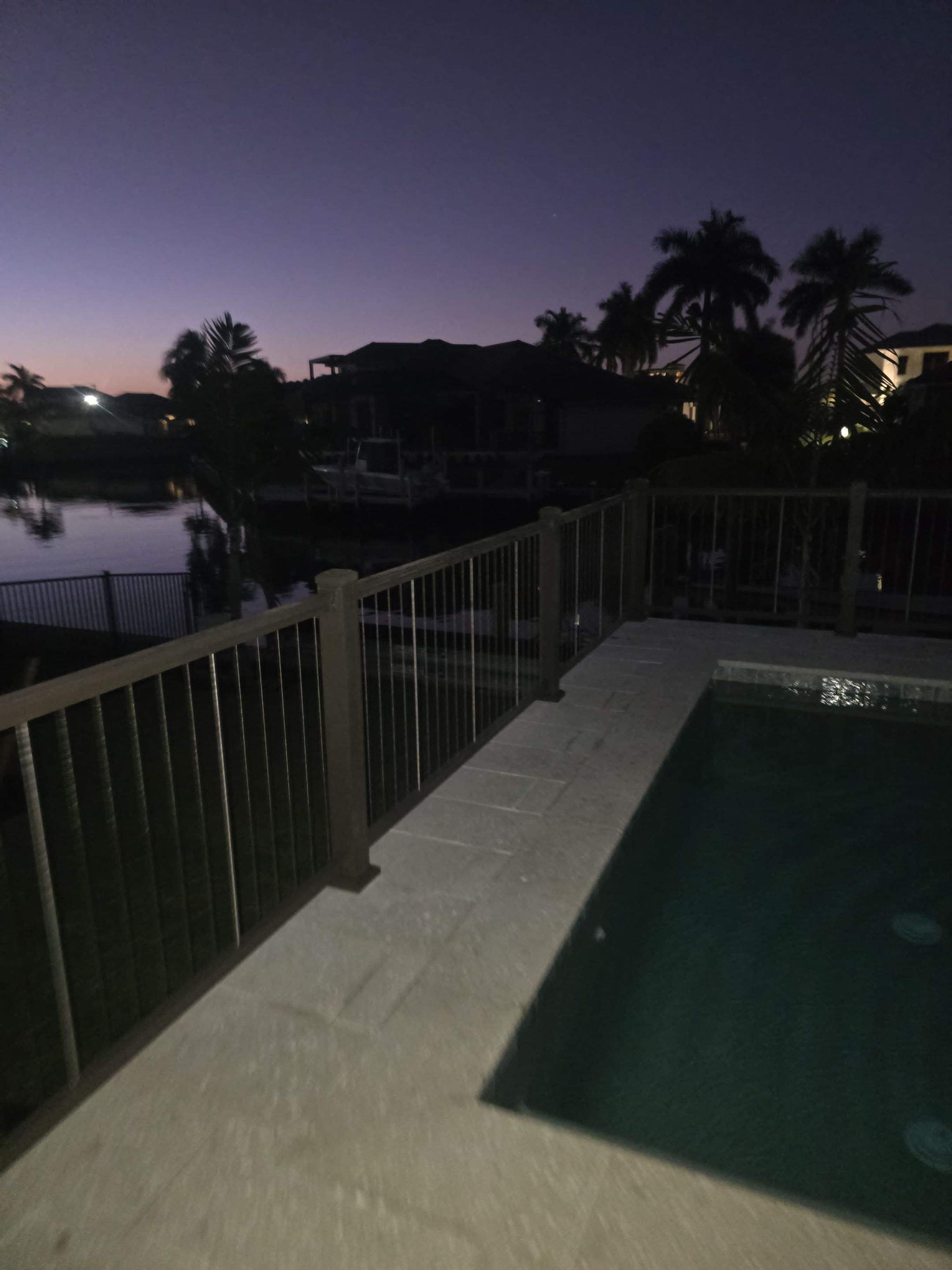 Bronze Aluminum Fence and Cable Railing in Marco Island by True Fence LLC