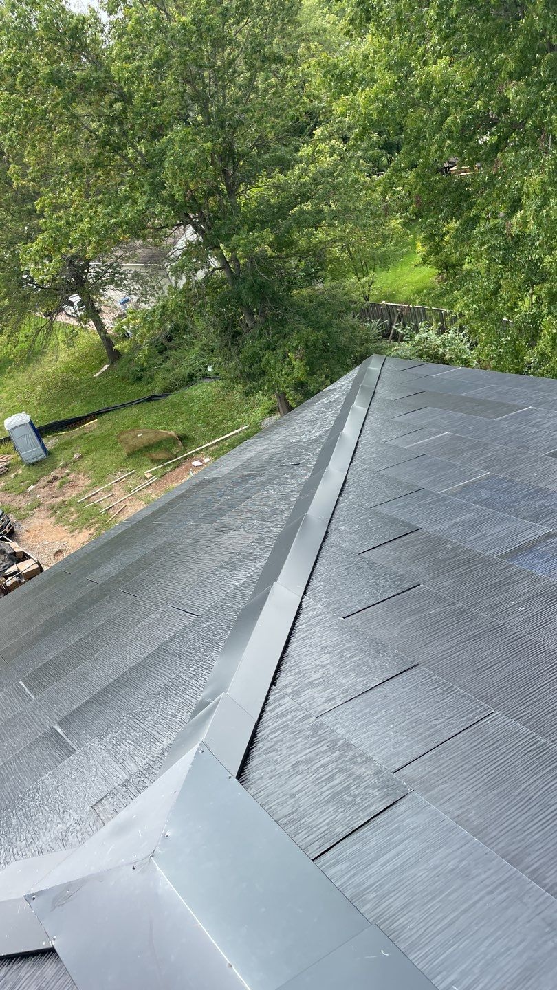 Tesla Solar Roof  using Tesla Solar Roof V3 tiles by American Home Contractors