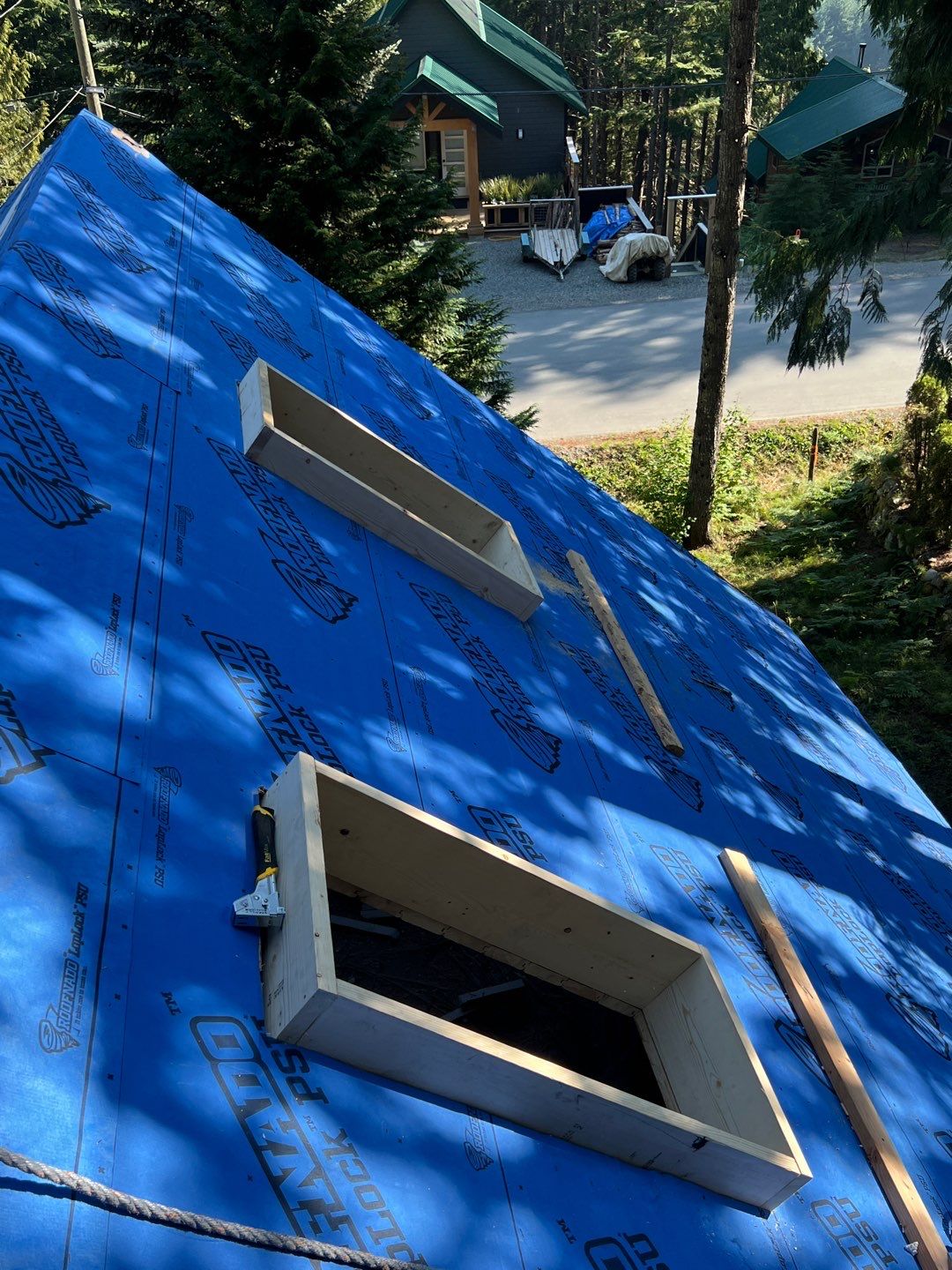 Residential ReRoofing Installation using 12" Prolok metal  by Top Notch Roofing Inc