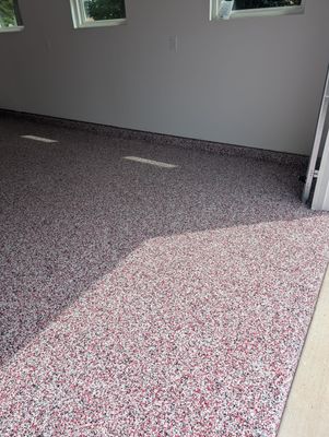 Garage Floor Coating using Custom Color