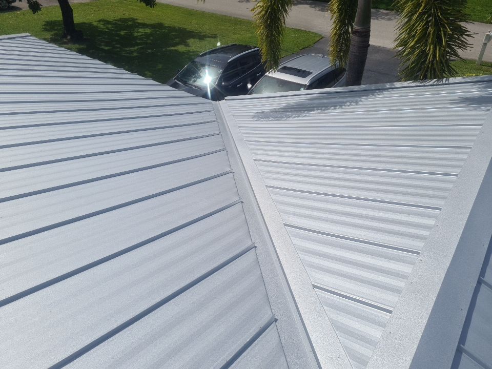 Residential Roofing Installation using 1" Nail strip metal roof by BLUES BROTHERS ROOFING