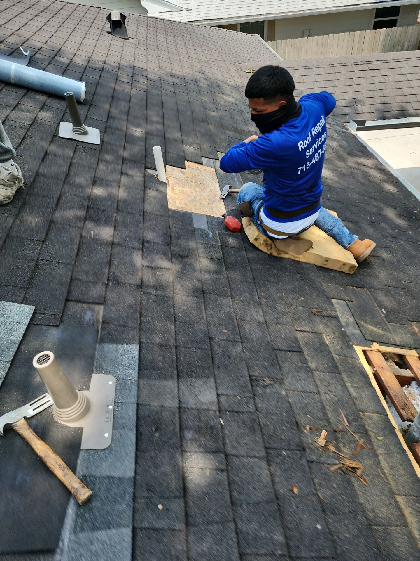 Hail Damage using Owen's Corning Duration (Lifetime) Shingles by Roof Repair Services LLC