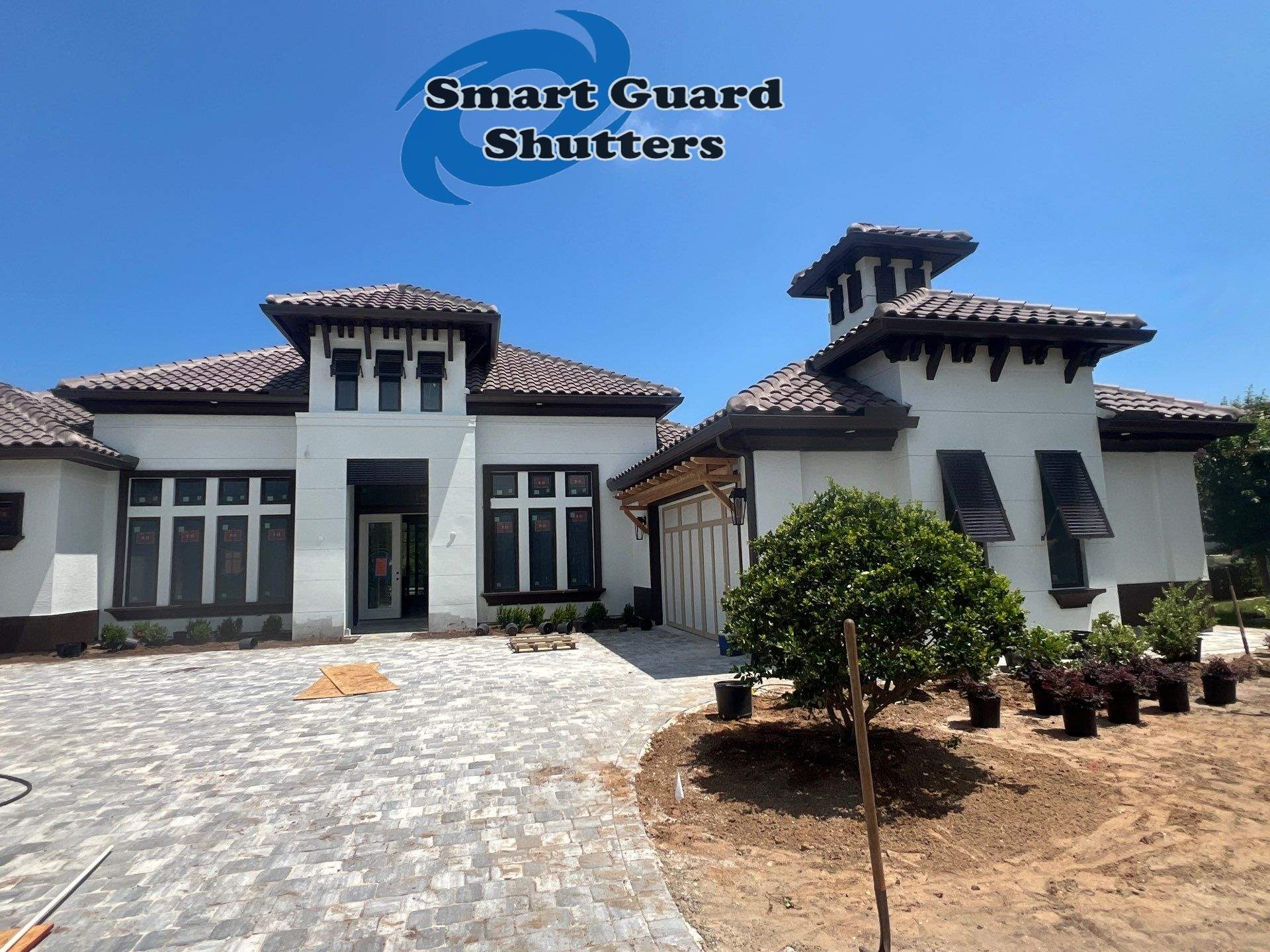 Decorative Bahamas in Grey Brown by Smart Guard Shutters