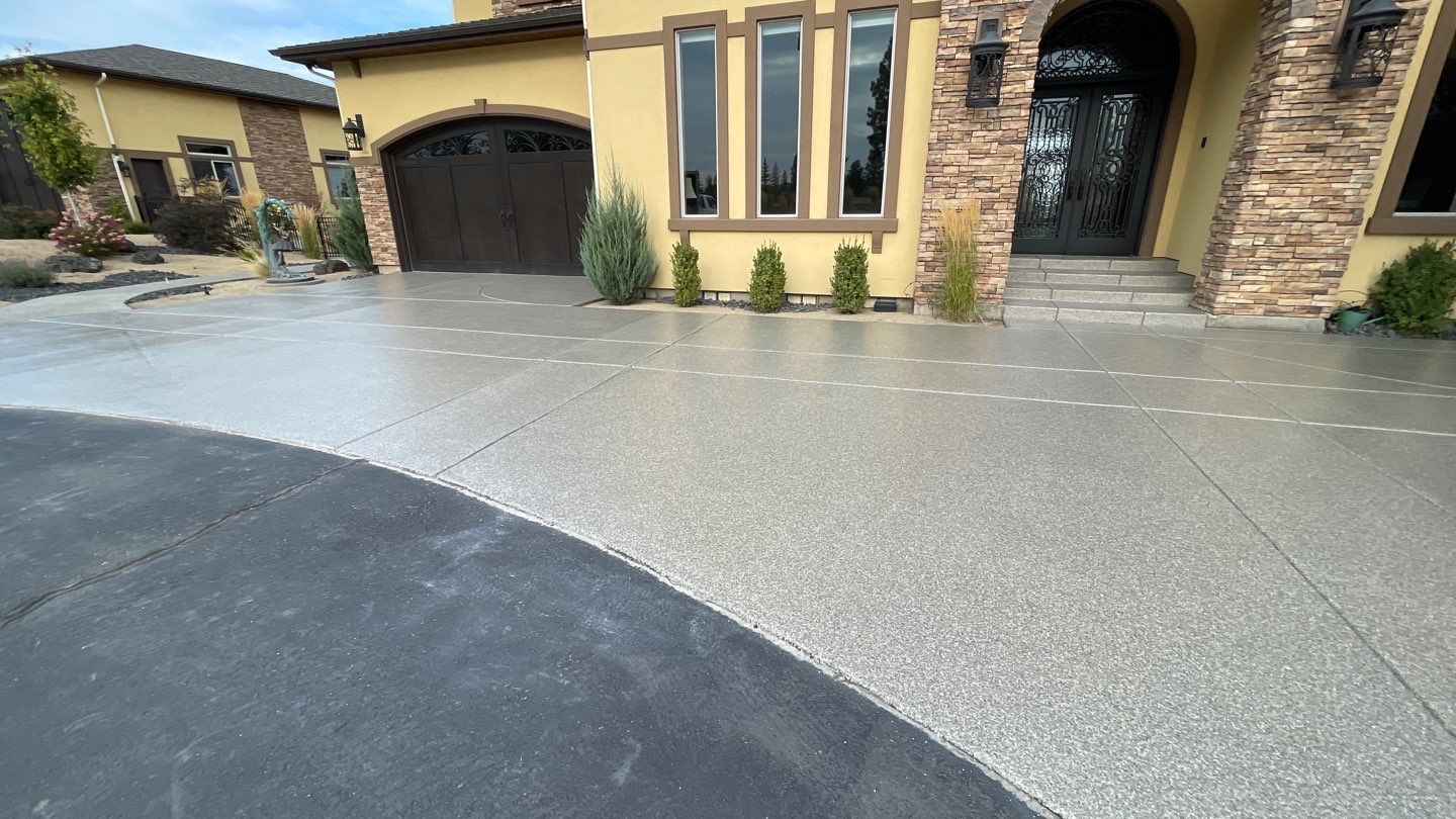 Driveway using Trail Mix 1/8" Chip by Croc Coatings, LLC
