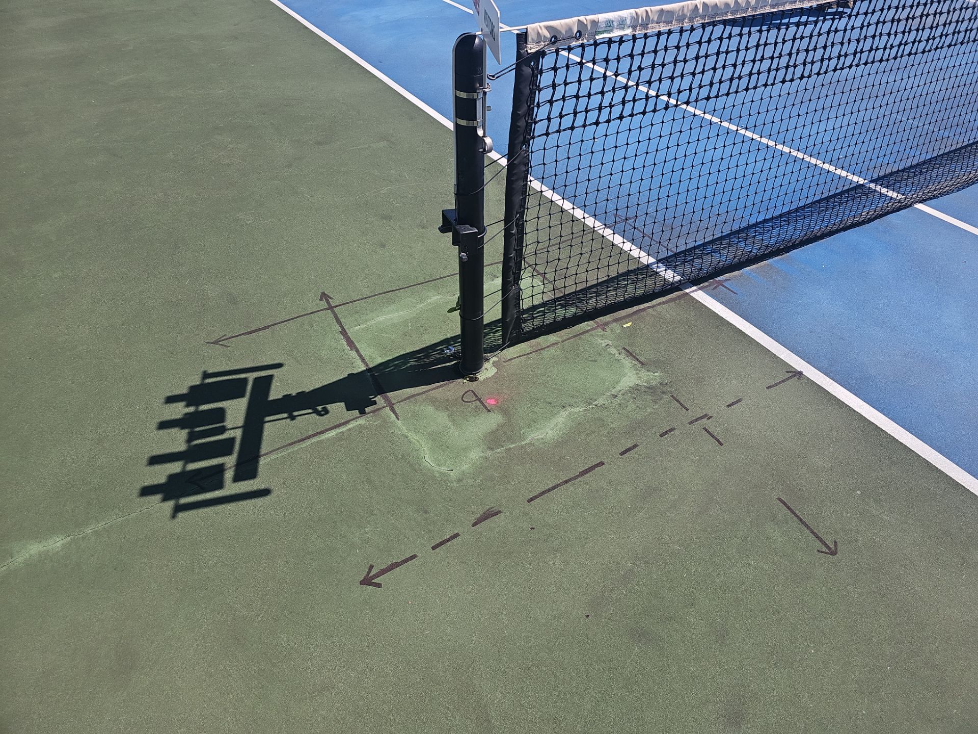 Concrete Assessment Project for Tennis Courts by Alsip Locating Service, LLC