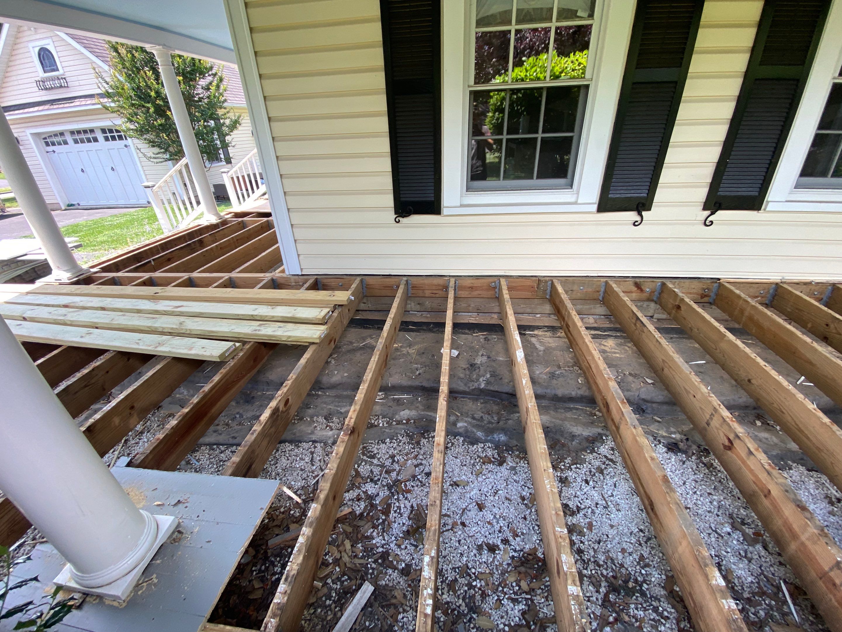 Front Porch Transformation using Timbertech Decking by The Smet Companies, LLC