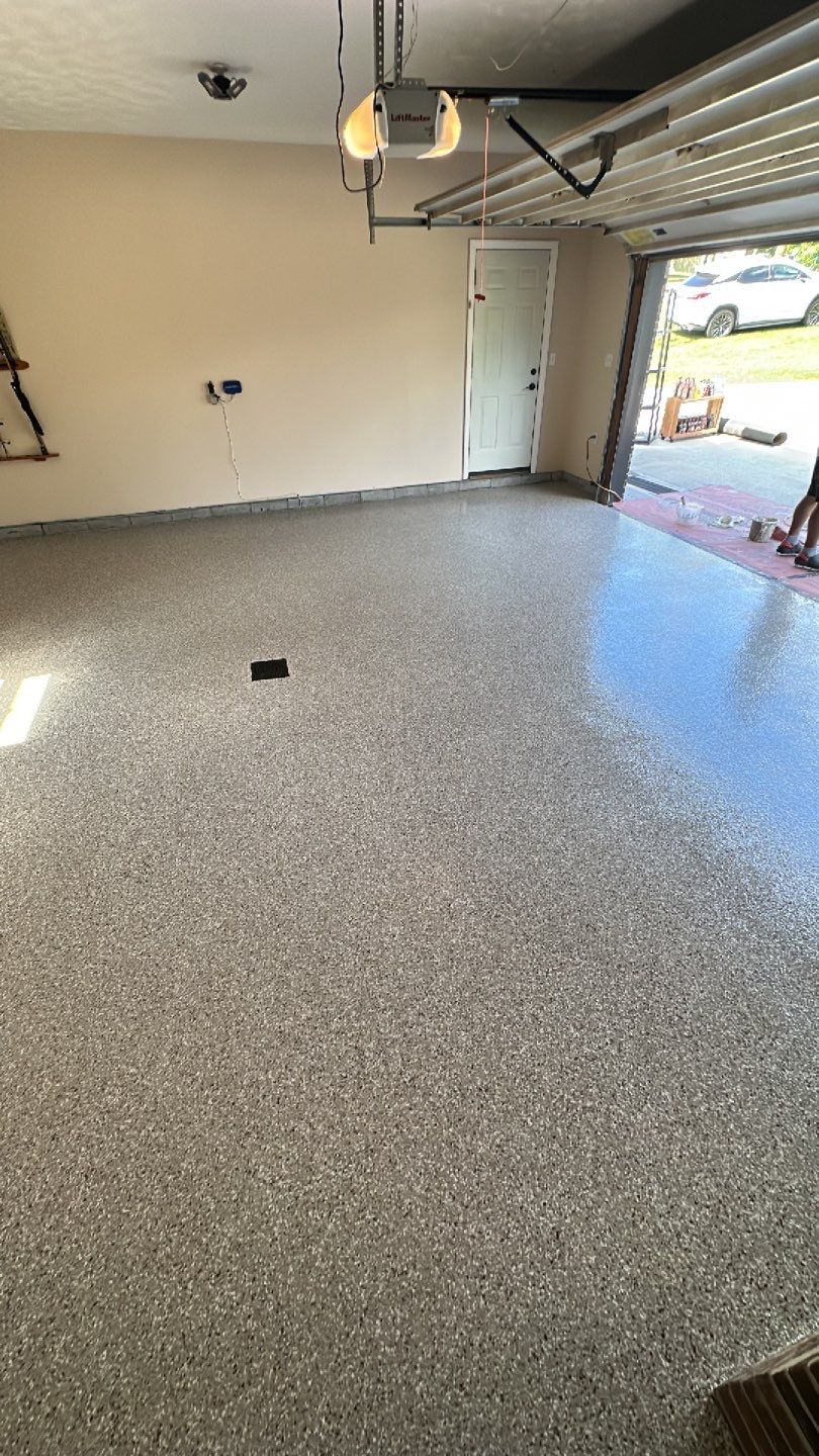 Porch + Garage Project in Weirton by Floors in a Day, Inc