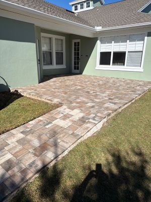 Multi-Toned Paver Patio and Walkway sealing in Mira Bay Apollo Beach