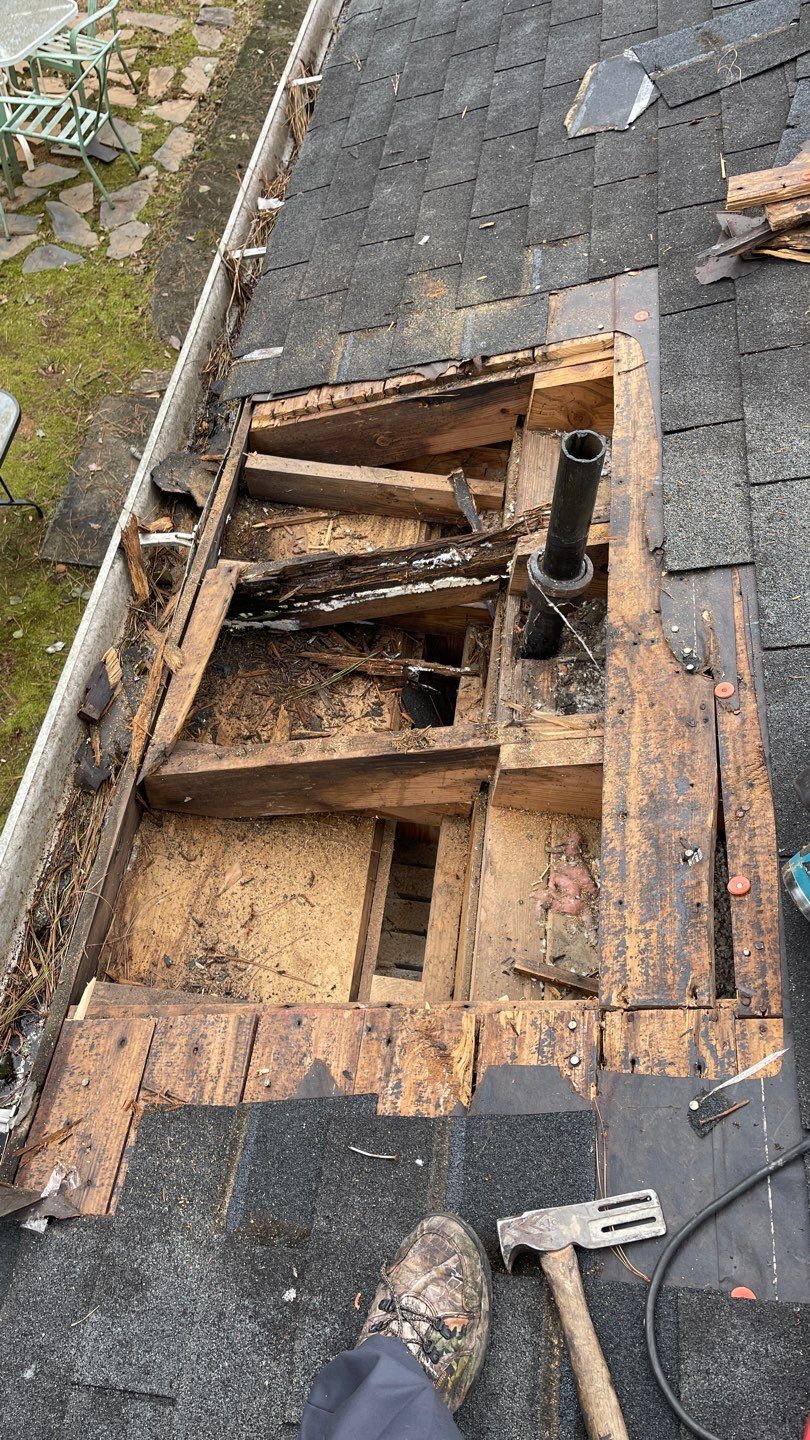 Residential Roofing Repair on old roof by Georgia Roof Advisors