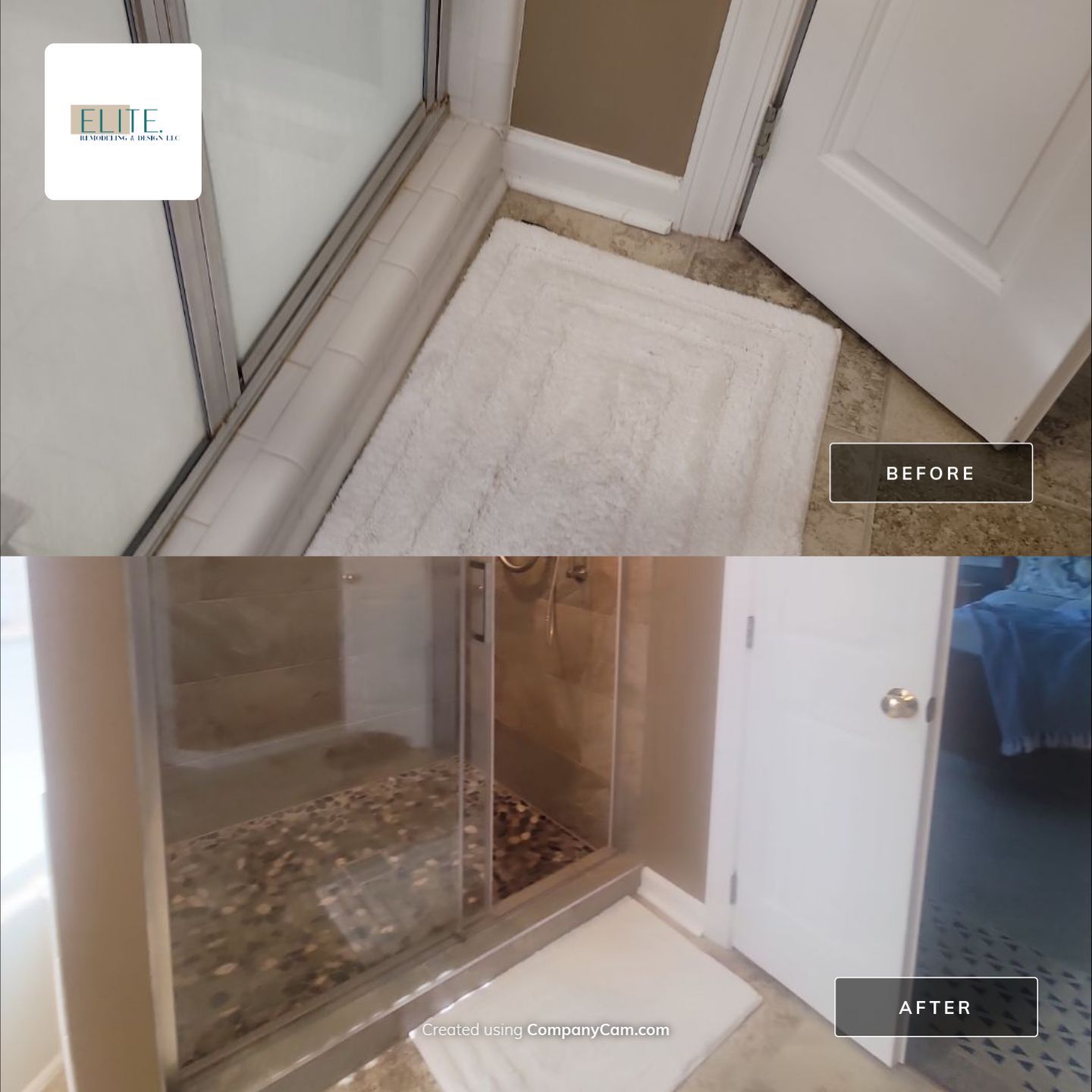 Holly Springs Stunning Shower Remodel by Elite Remodeling and Design LLC