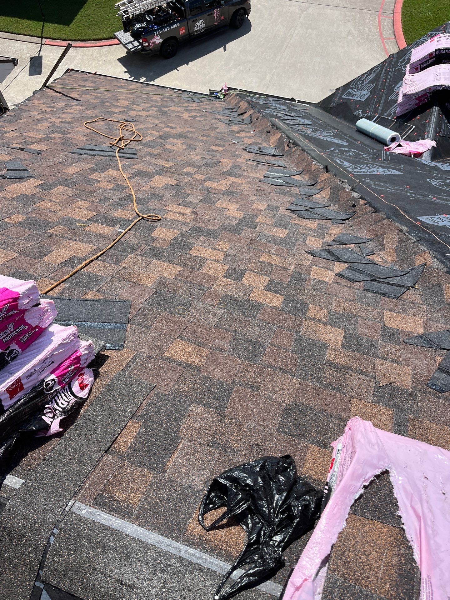 Residential Roofing Installation using Owen's Corning Duration (Lifetime) Shingles by Roof Repair Company