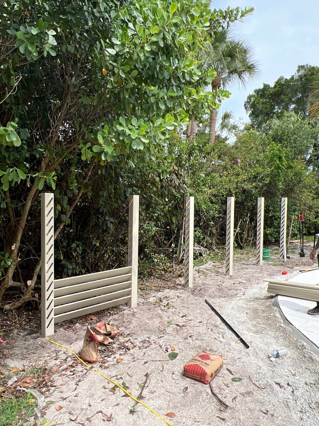 Sarasota, FL 6ft. Tall White Louvered Vinyl Privacy Fence by Asap fence and gates, LLC