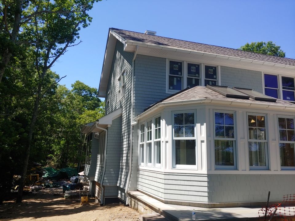East Falmouth, MA Gutter Installation using 6" Half Round Aluminum Gutter by Gutter Pro Enterprises