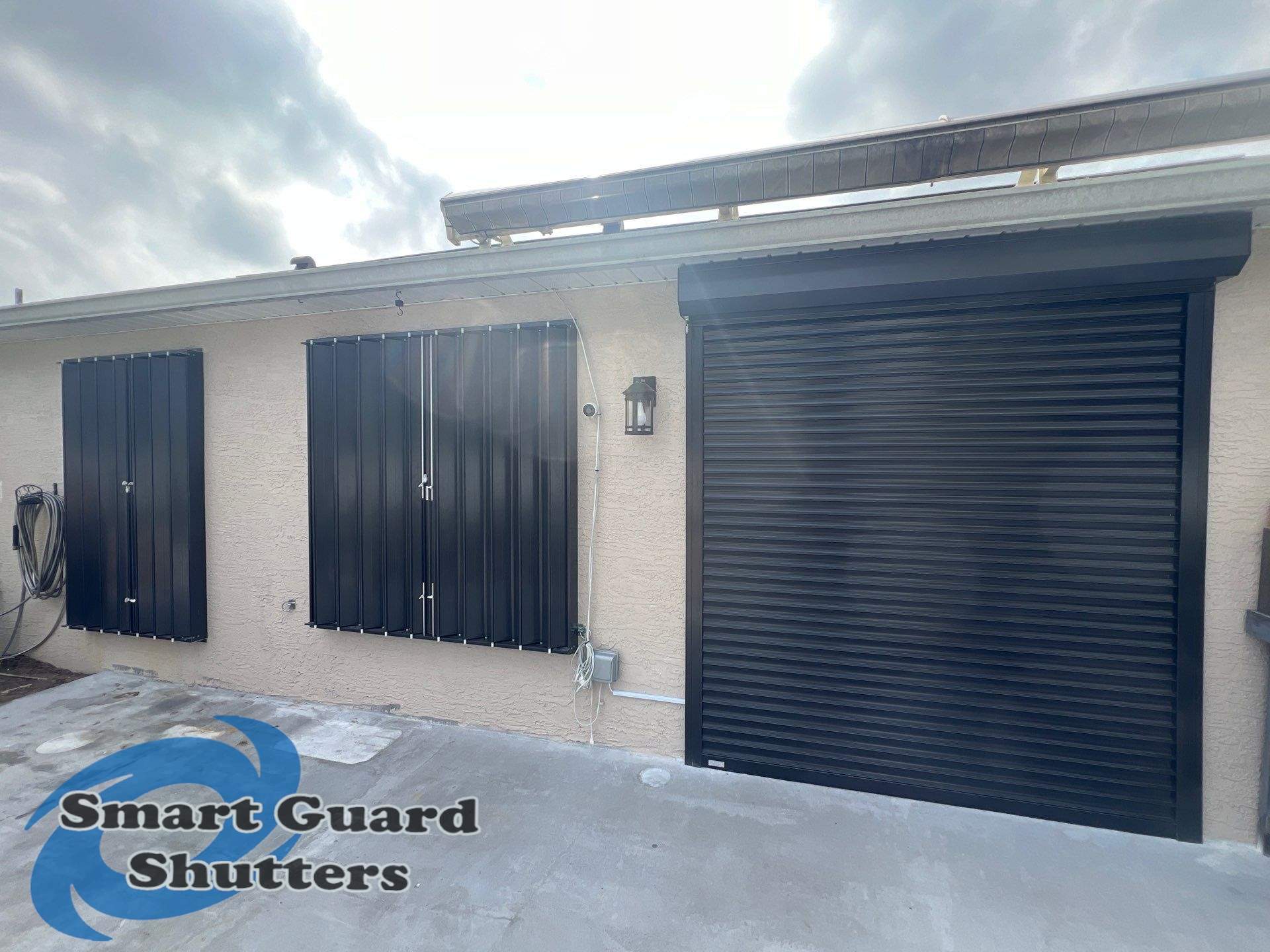Hurricane Protection in Bronze by Smart Guard Shutters