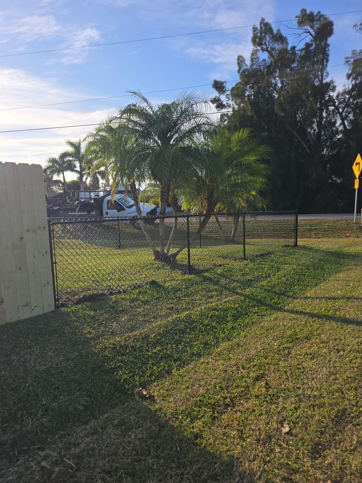 Wood and Chain Link Fence in Port Charlotte by True Fence LLC