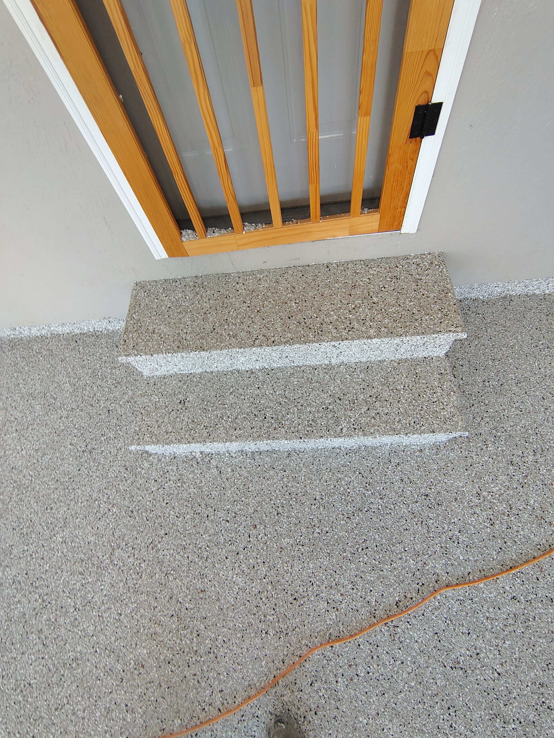 Garage Concrete Floor Coating and Crack Repair in Onawa by Select Painting, Coatings & Garage Cabinets