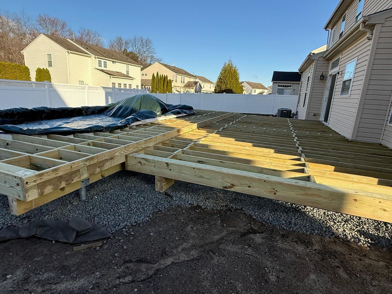 new pool deck in Howell by deck guardian