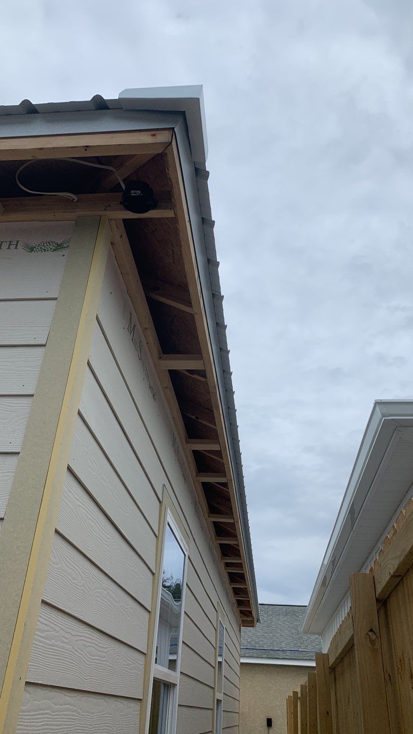 Soffit and Fascia Replacement and Gutter Installation using K-Style Gutters by Gutter Professors