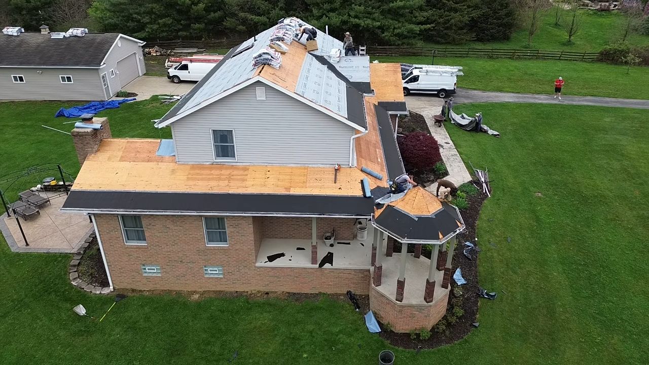 Atlas Pinnacle, Color, Coastal Granite, Drip Edge, Birch White by Eagle Eye Roofing