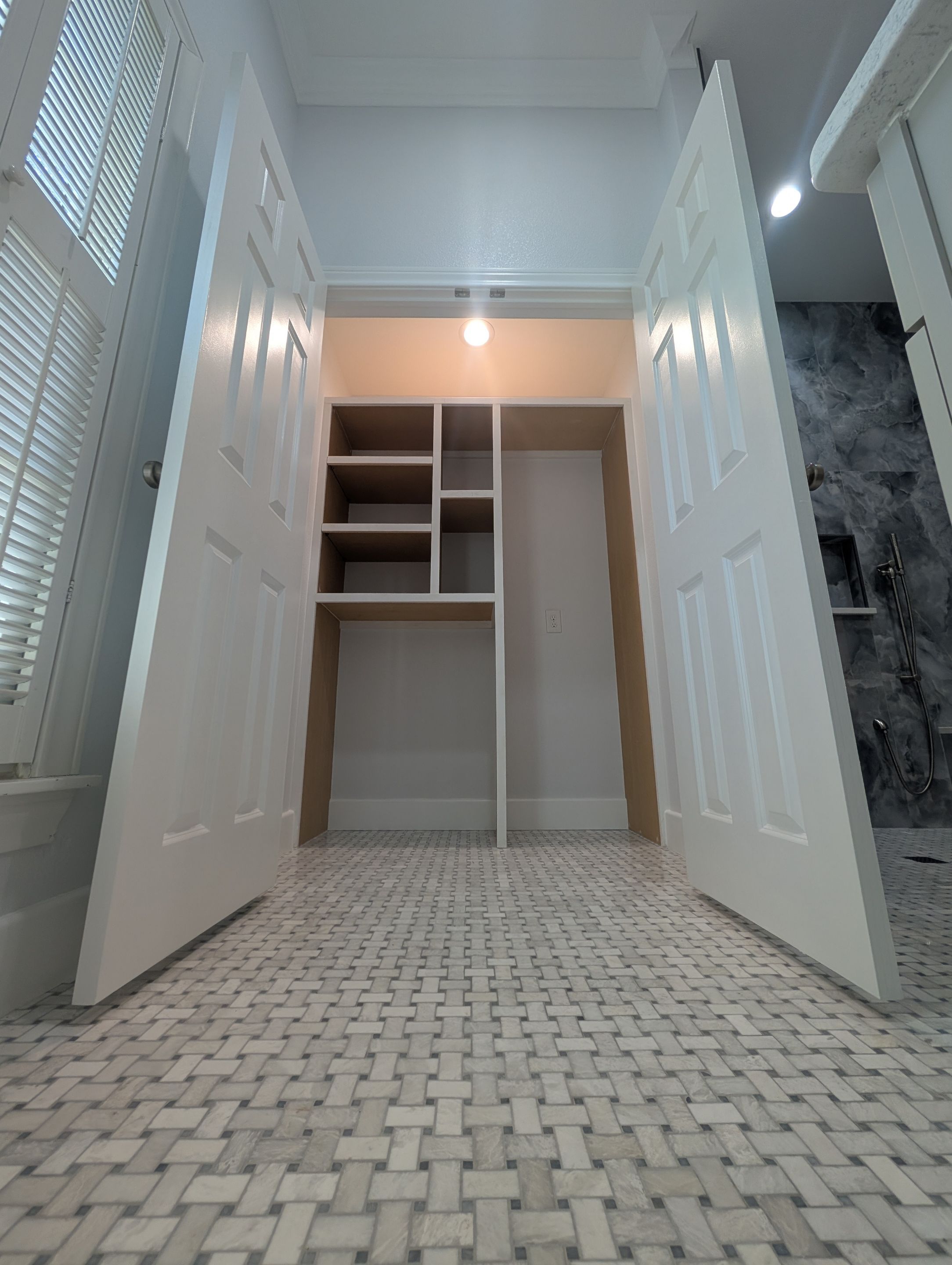 Walker Ranch Bathroom Remodel with Expanded Walk-In Shower and Custom Storage by Legacy Bath and Kitchen 