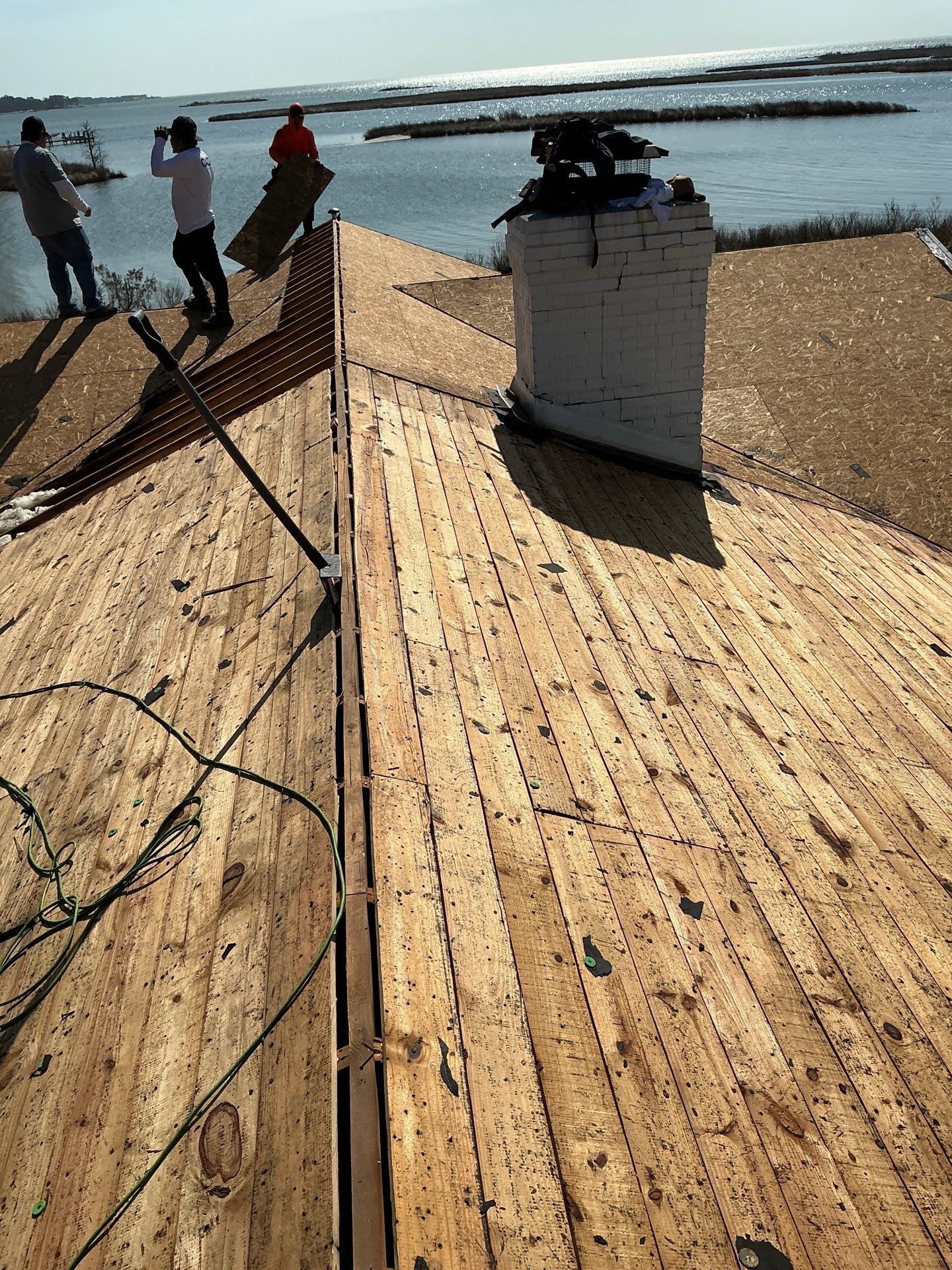 Roof Replacement in White Stone by Cade Construction