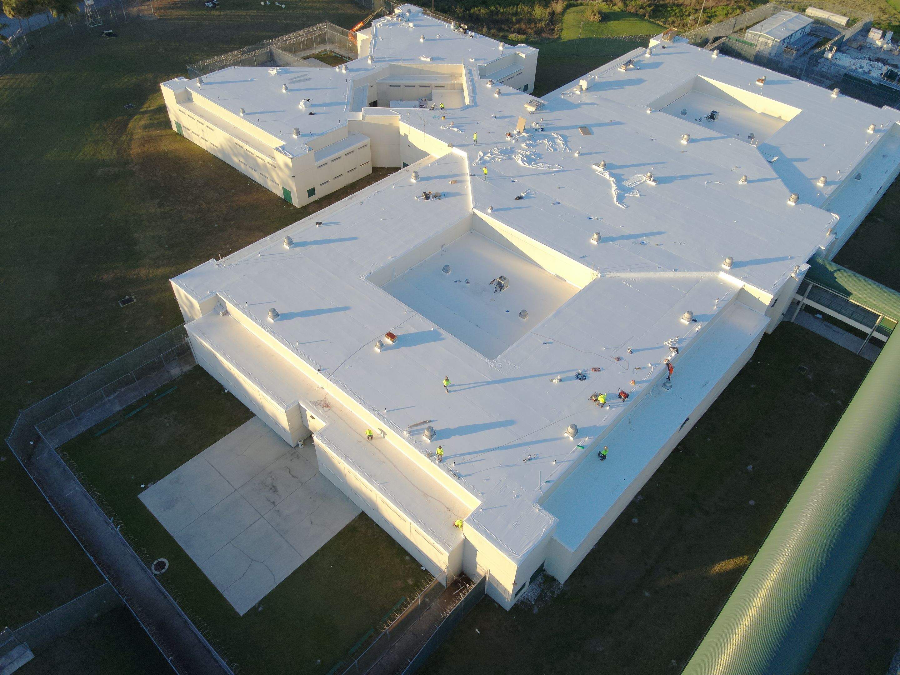 Polk County Jail - Roof Replacement by 1st Class Roofing, Inc.