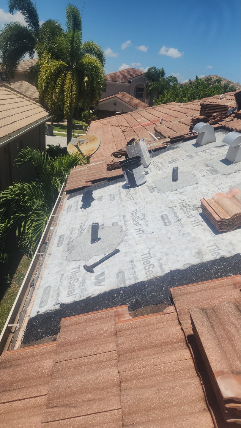 Tile Roof Repair and Structural Decking Replacement in Boynton Beach by Aastro Roofing
