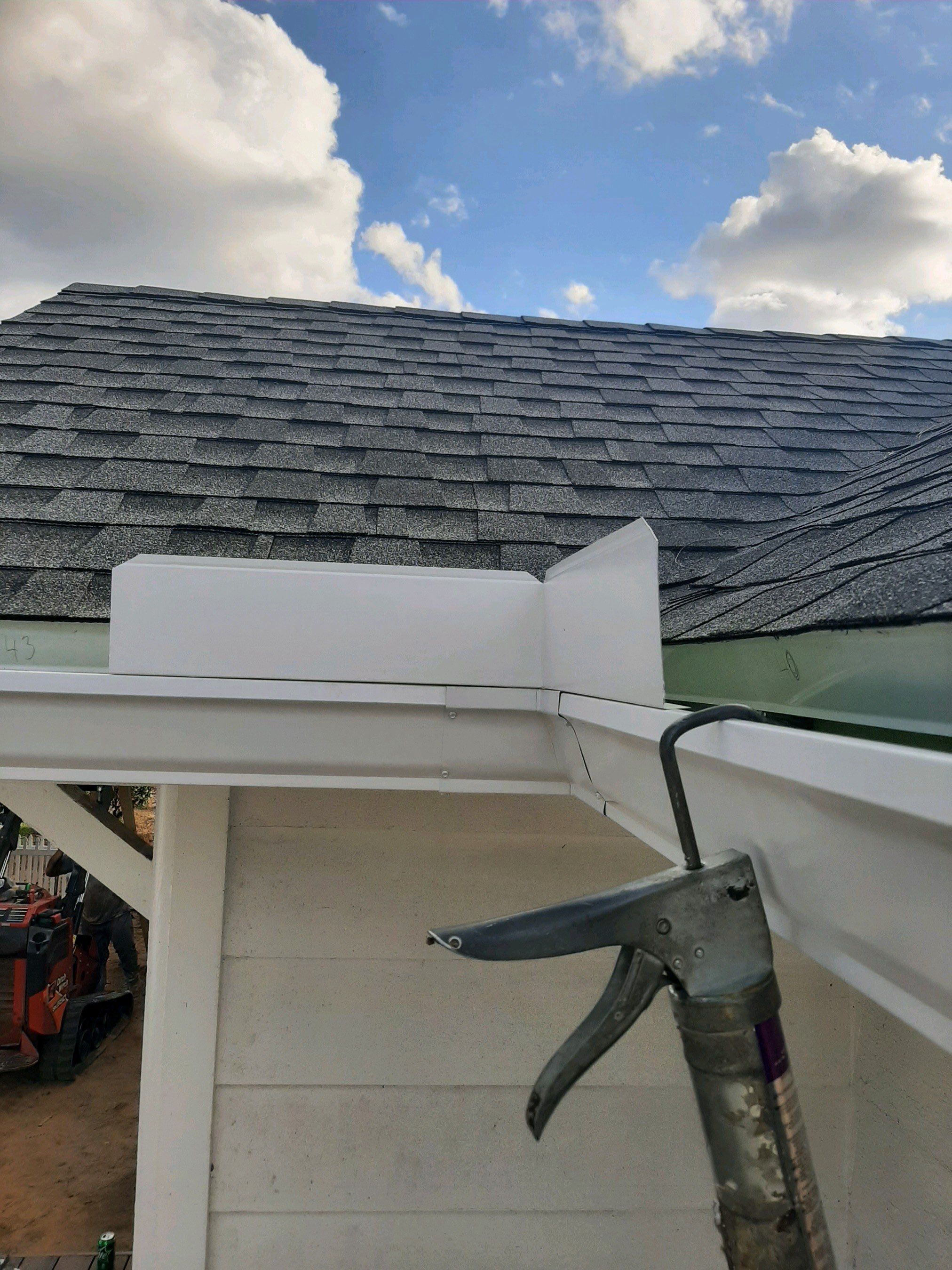 Gutter Installation using K-Style Seamless Gutters by Gutter Professors