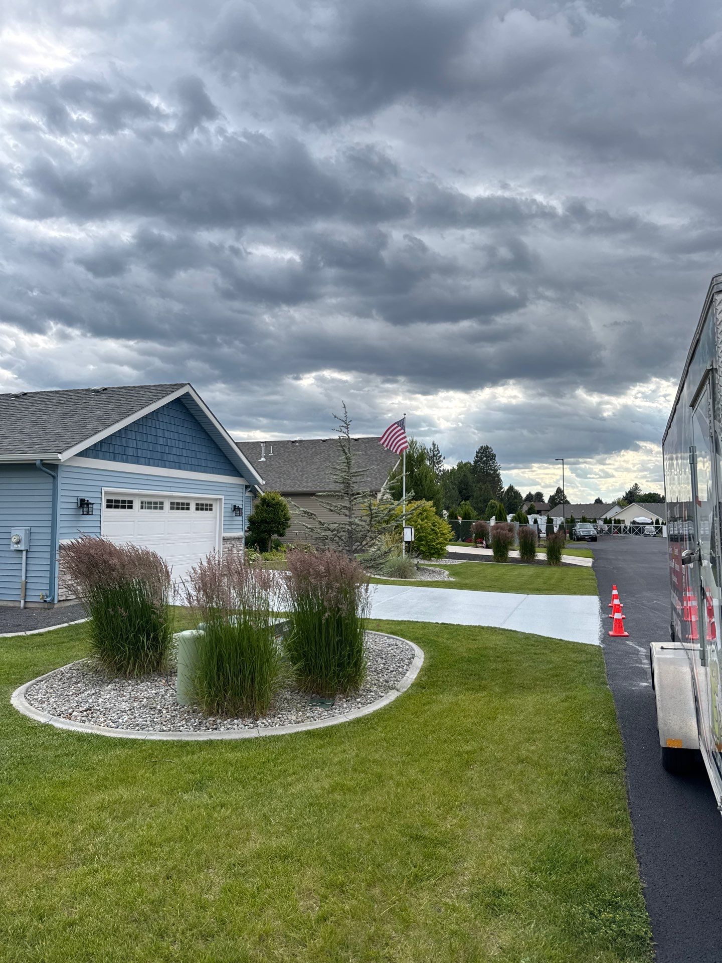 Driveway Transformation using 1/8 Tidal Wave by Croc Coatings, LLC