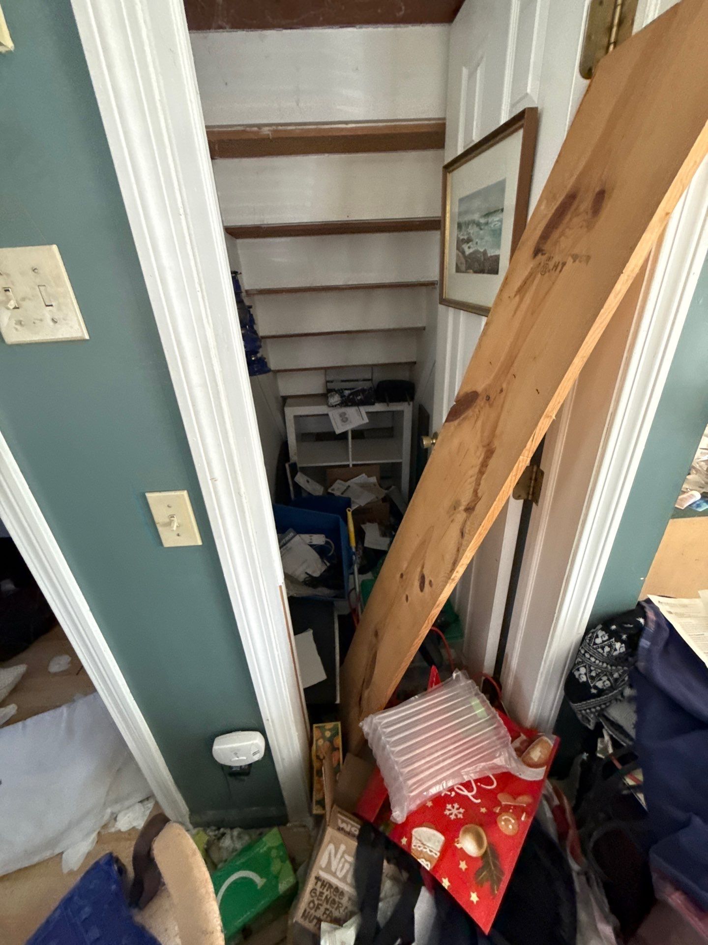 Property Cleanout in Progress at a Residential Home in Coventry, CT by Diamond Image LLC