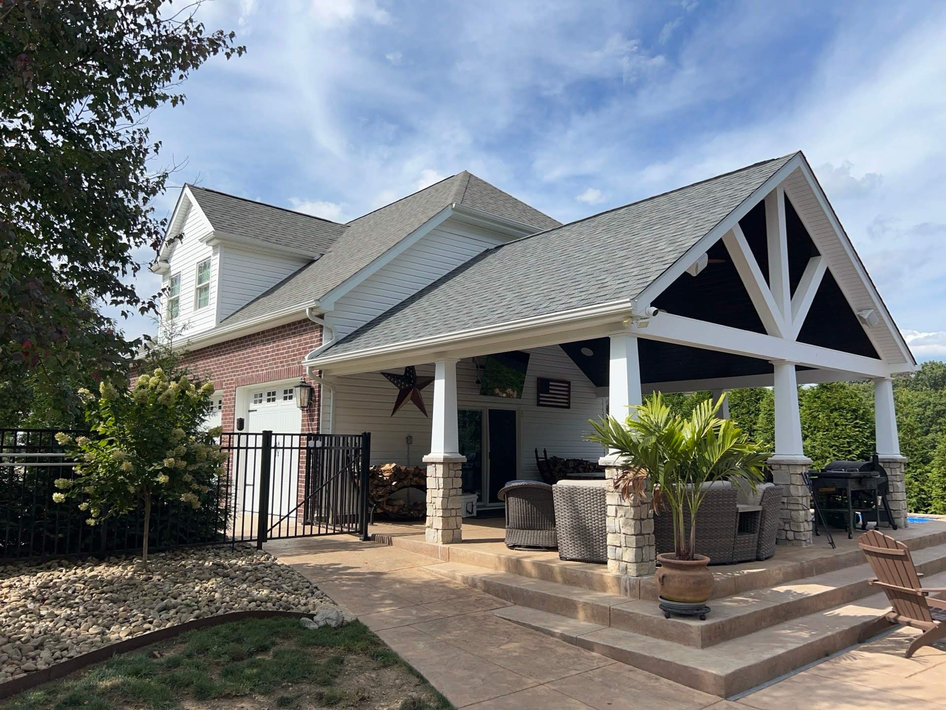 James Hardie Siding Renovation and Outdoor Living Upgrade in Cranberry Township by Ideal Siding Pittsburgh