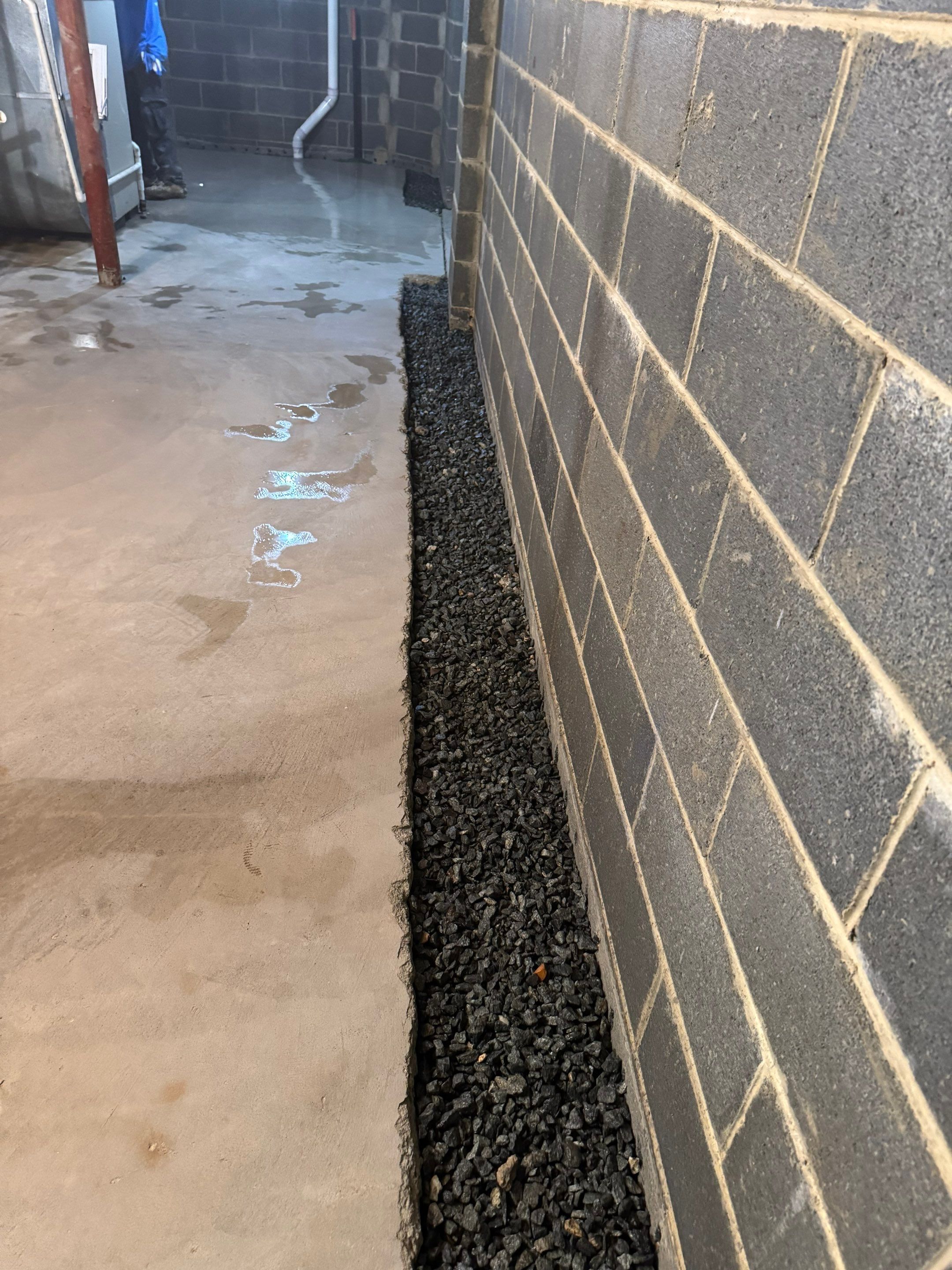 Interior French Drain West Orange, New Jersey by Pure Service Pro, LLC 