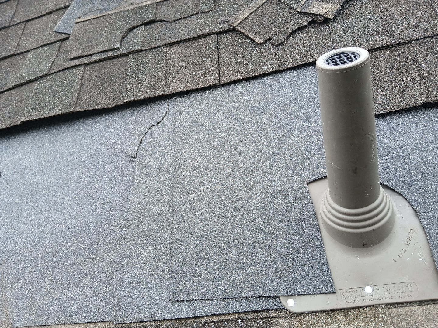 Hail Damage using Owen's Corning Duration (Lifetime) Shingles by Roof Repair Company