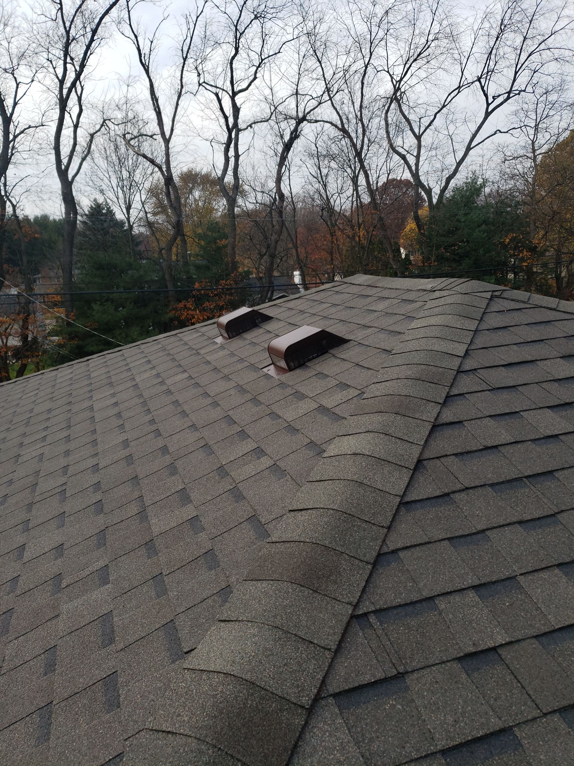 ATLAS PINNACLE COLOR: PRISTINE SCOTCHGARD WEATHERED DRIP EDGE: MUSKET BROWN by Eagle Eye Roofing