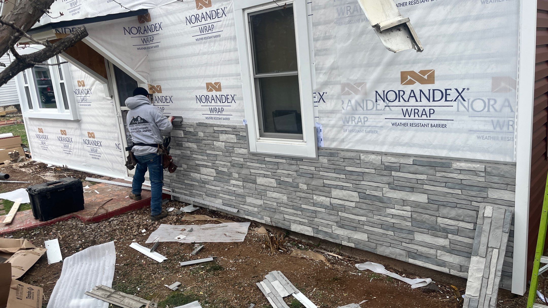 Whole Home Project Windows Doors Tando Stone Royal Siding by Aspen Home Improvements