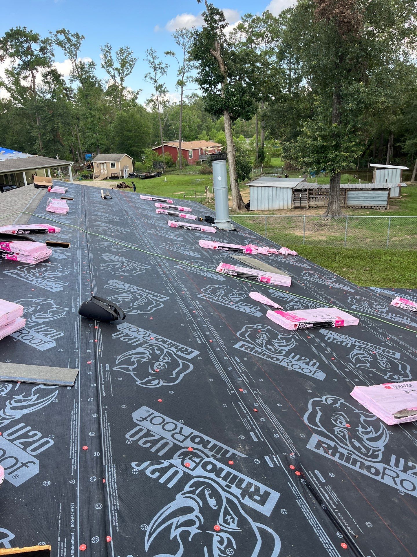 Residential Roofing Installation using Owen's Corning Duration (Lifetime) Shingles by Roof Repair Company