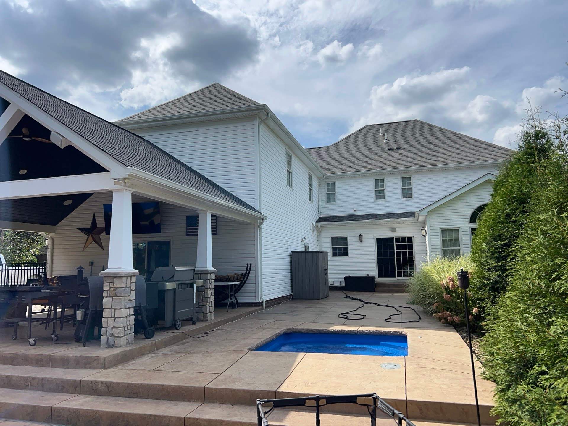 James Hardie Siding Renovation and Outdoor Living Upgrade in Cranberry Township by Ideal Siding Pittsburgh