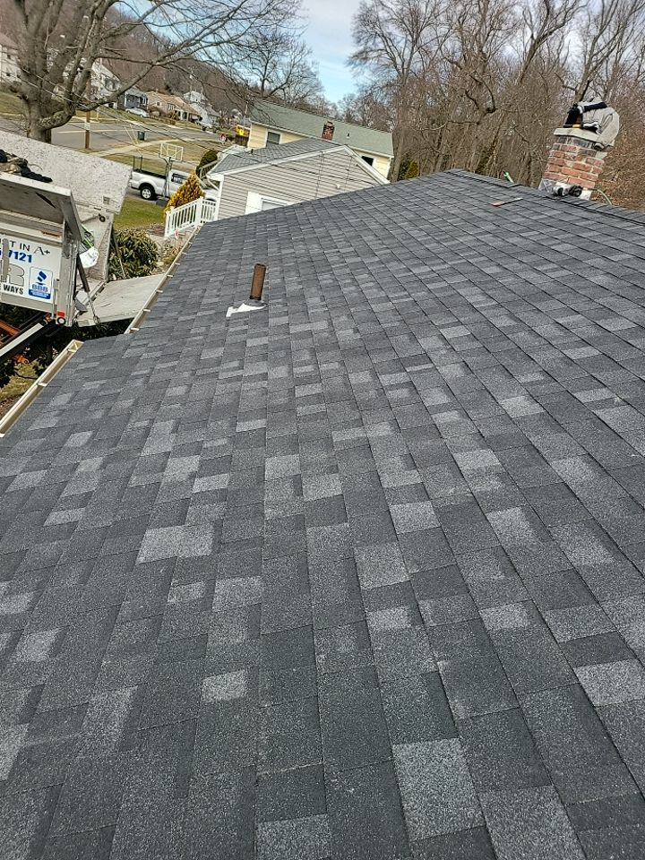 Residential Roofing Installation using Owens Corning TruDefinition Onyx Black by A Plus Exterior